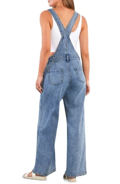 Wash Lab Denim Lucky Denim Overalls In Blue