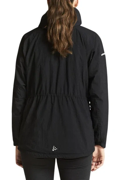 Craft Subz Half Zip Hooded Pullover In Black