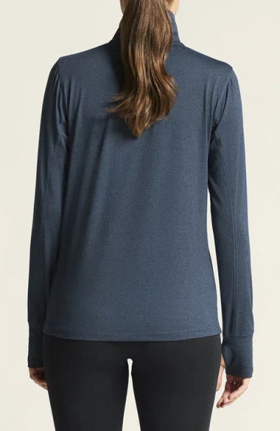 Craft Flow Quarter Zip Pullover In Blue