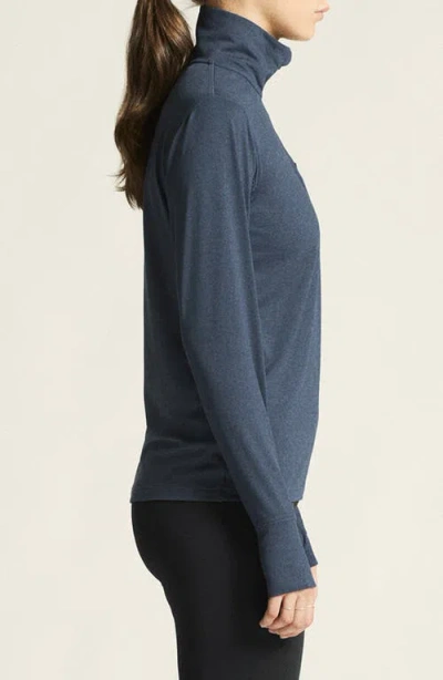 Craft Flow Quarter Zip Pullover In Blue