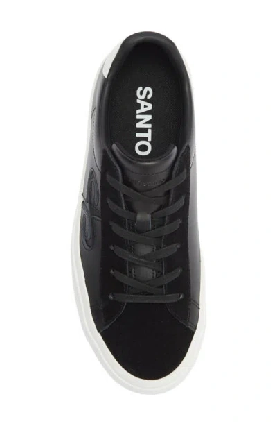 Santo Studio Clemente Low Top Sneaker In Black