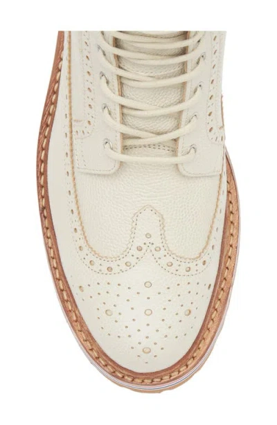Thom Browne Longwing Lug Sole Boot In Neutral