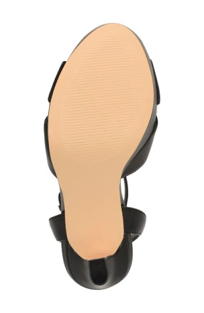 Nine West Tates Ankle Strap Platform Sandal In Black