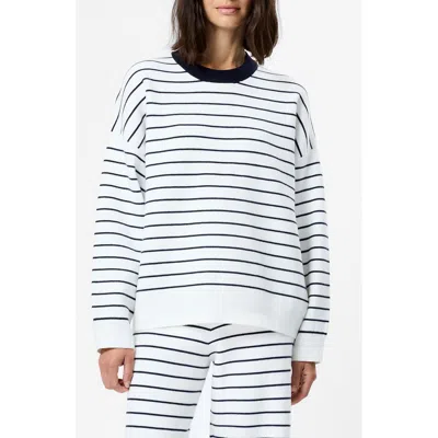 French Connection Marley Striped Sweater In White