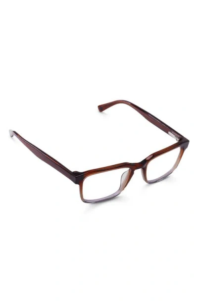 Eyebobs Seymour 52mm Rectangular Reading Glasses In Brown