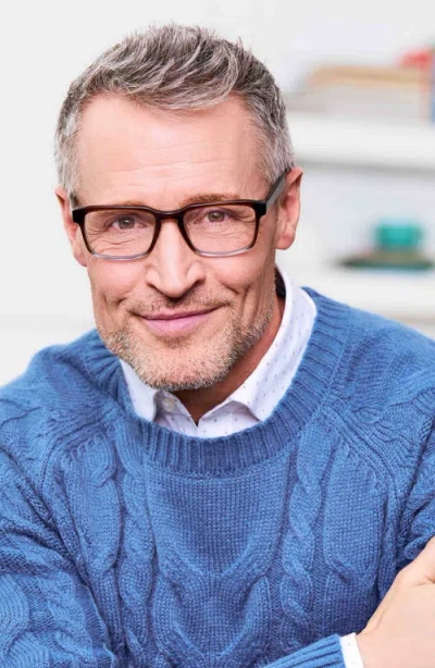 Eyebobs Seymour 52mm Rectangular Reading Glasses In Brown