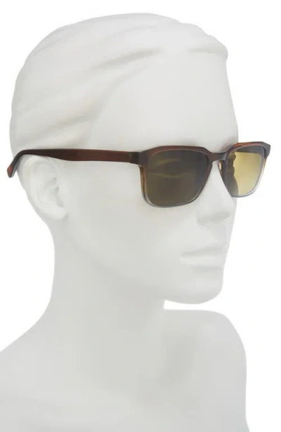 Eyebobs Seymour Glass 52mm Polarized Rectangular Sunglasses In Brown