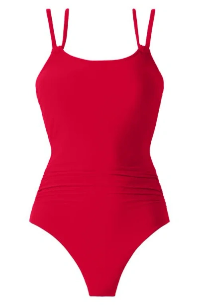 Magicsuit Solid Sigourney Swimsuit In Red