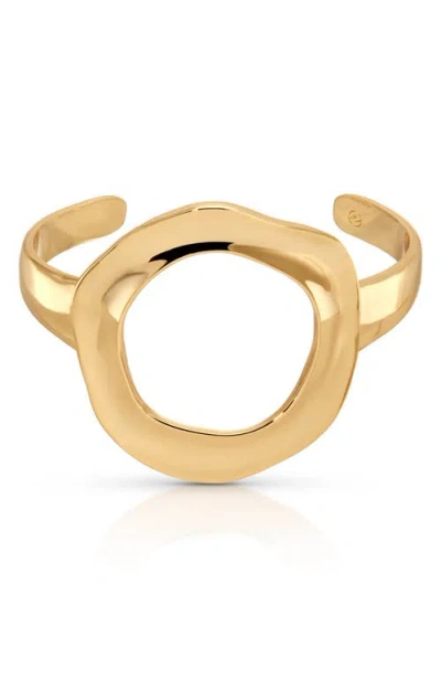 Ettika Open Circle Cuff Bracelet In Gold