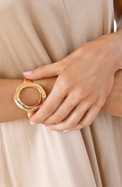 Ettika Open Circle Cuff Bracelet In Gold