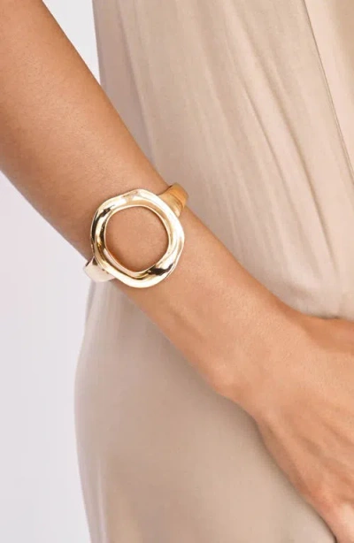 Ettika Open Circle Cuff Bracelet In Gold