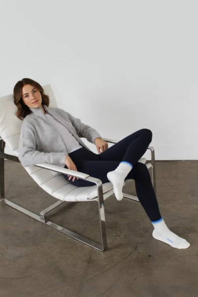 Fraise Cassis Striped Crew Grip Socks In Multi