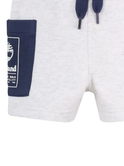 Timberland Logo-print Drawstring Shorts In Multi