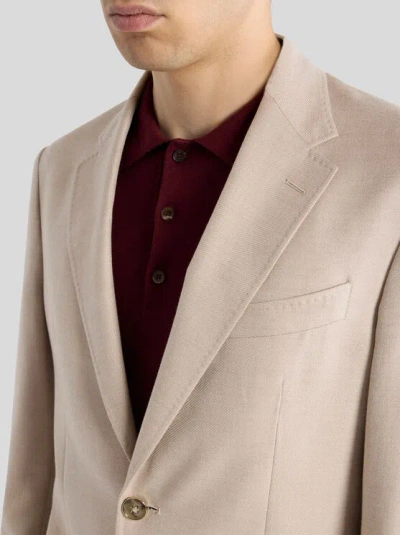 Etro Single-breasted Blazer In Neutral
