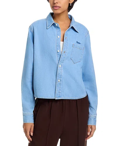 Mother Denim Honor Roll Shirt In Blue