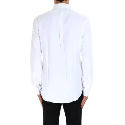 Polo Ralph Lauren Slim-fit Button-down Collar Logo-embroidered Cotton Oxford Shirt In White