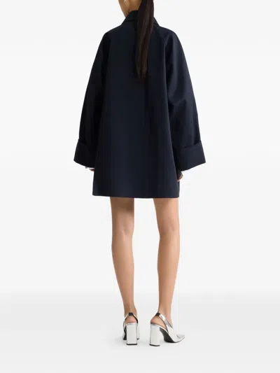 Patou Oversized Toggle Parka In Blue