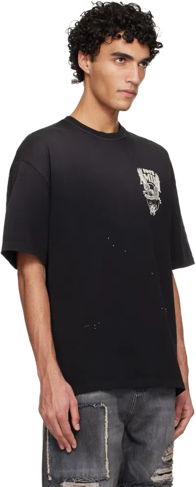 Amiri Eagle Printed Oversized T-shirt In Black