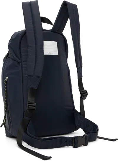 Apc Navy Trek Backpack In Blue