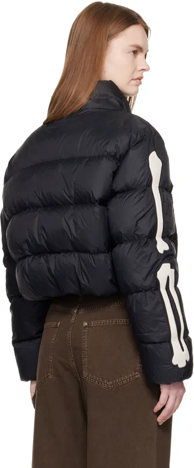 Amiri Down Jacket With High Neck And Pockets In Black