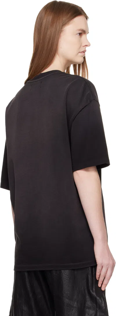 Amiri Black Plains Oversized T-shirt In Black