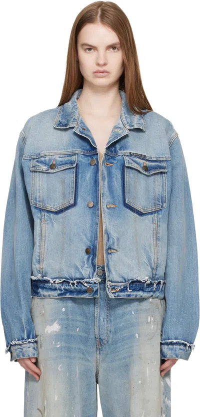 Maison Margiela Light Blue Cotton Denim Jacket