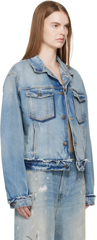 Maison Margiela Light Blue Cotton Denim Jacket