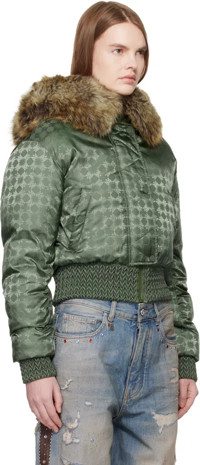 Amiri Green Ma Quad Hooded Jacket In Green