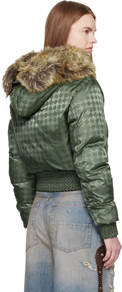 Amiri Green Ma Quad Hooded Jacket In Green
