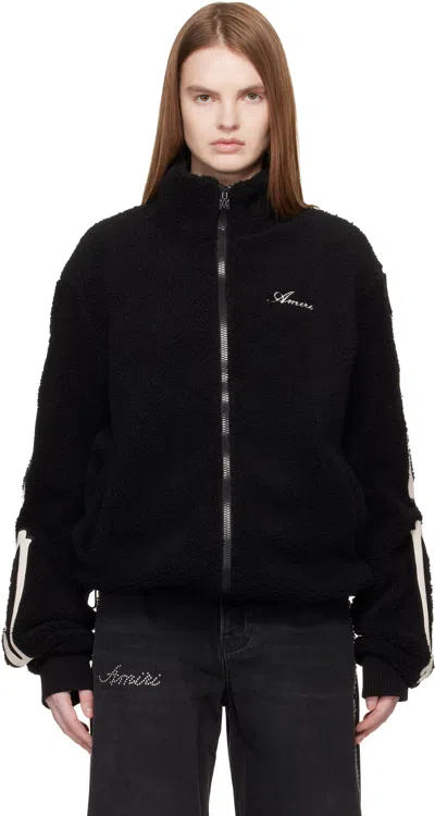 Amiri Bones-details Logo-embroidered Jacket In Black