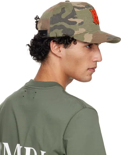 Amiri Camo Pattern Hat Adjustable Back Strap In Multi