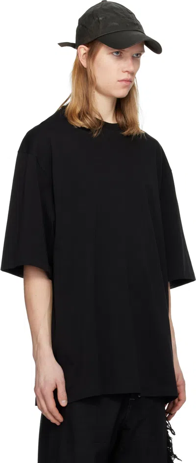 Det Blev Sent Black Oversized T-shirt In Black