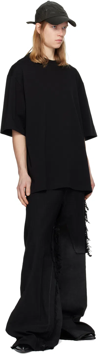 Det Blev Sent Black Oversized T-shirt In Black