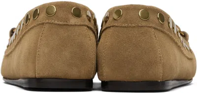 Isabel Marant Taupe Suede Loafers In Brown