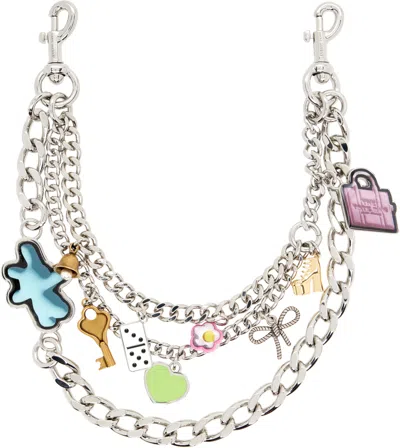 Marc Jacobs The Sticker Chain Shoulder Strap In White