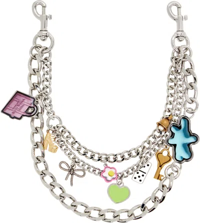 Marc Jacobs The Sticker Chain Shoulder Strap In White