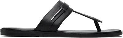 Tom Ford Flat Sandals Open Toe Single Strap In Black