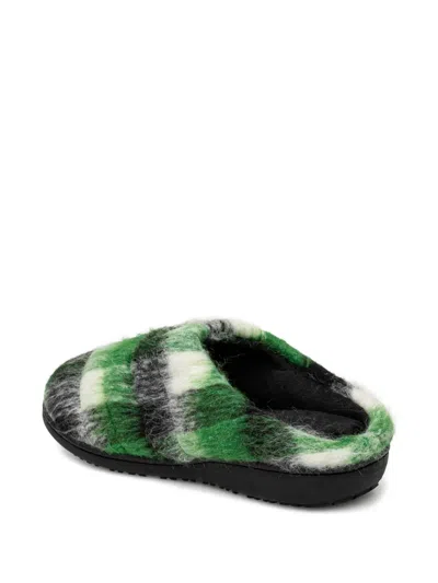 Subu Plaid Slippers In Multi