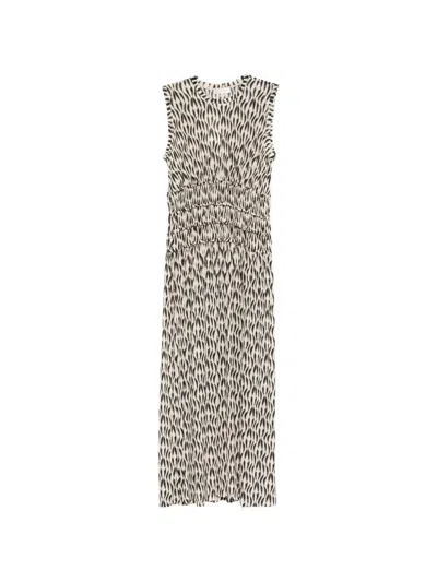 Ulla Johnson Kamaria Ruffled Printed Maxi Dress In Neutral
