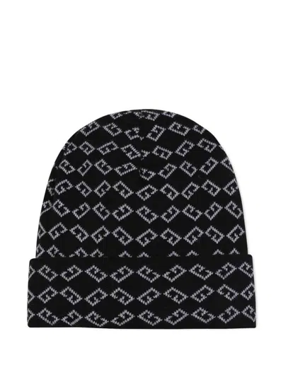 Givenchy Logo-embroidered Beanie Hat In Black