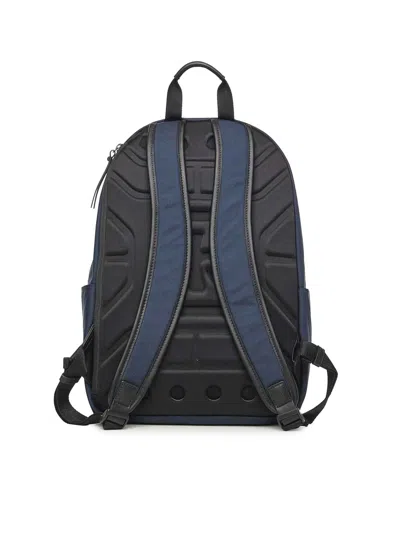 Premiata Versatile Backpack Featuring Multiple Pockets In Blue