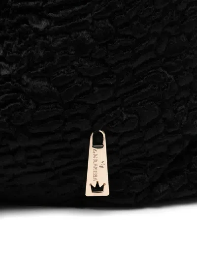 La Milanesa Medium Shoulder Bag Triangular Shape In Black