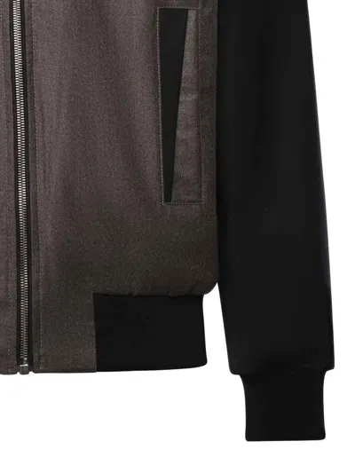 Giuliano Galiano Steve Wool Bomber Jacket In Brown