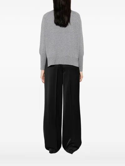 Base Wool Crewneck Sweater In Gray