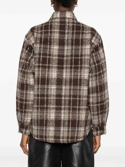 Dunst Madras Pattern Flannel Jacket In Multi