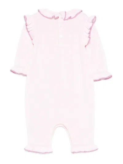 Little Bear Onesie With Ruffles In Pattern
