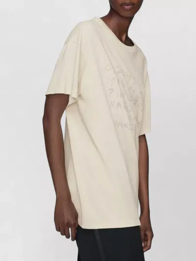 Maison Margiela Number Print Graphic Relaxed Fit T Shirt In Neutral