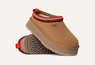 Ugg Platform Slip-on Shoes With Decorative Braided Trim In Brown