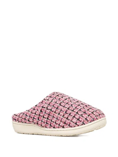 Subu Tweed Slippers In Multi
