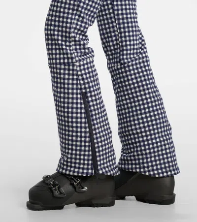 Cordova Chatel Checked Ski Suit In Blue